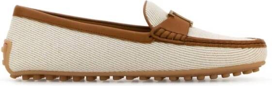 Tod's Stad Loafers in Zandstof