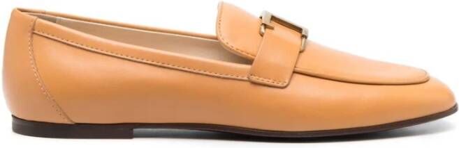 TOD'S Stijlvolle Suède Loafers Beige Dames