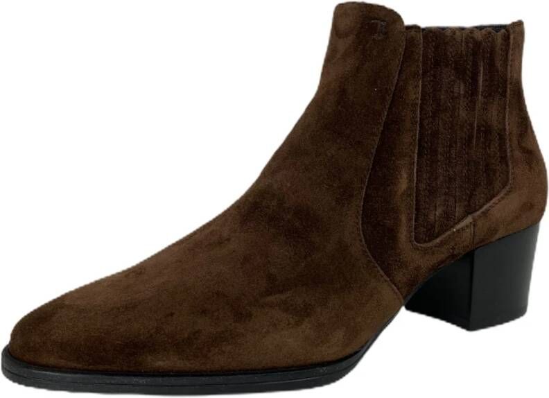 Tod's Suede Boot Shoe Tronchetto Stijl