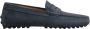 TOD'S Suède Casual Loafers Blue Heren - Thumbnail 1