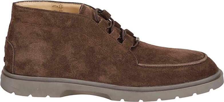 Tod's Suède enkellaars met elastisch trekkoord