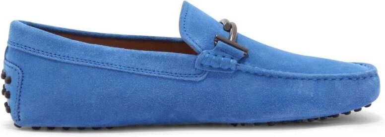Tod's Suède Loafer Blauwe Stijl