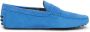Tod's Suède Loafer Gommini Blauw - Thumbnail 1