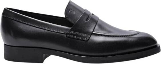 TOD'S Suede Loafers Black Heren