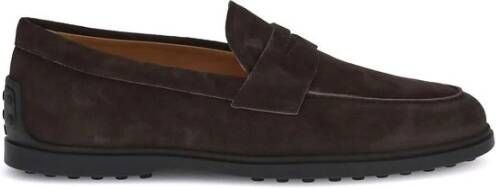 Tod's Suède loafers met rubberen keitjes
