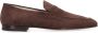 TOD'S Suede Loafers Ronde Neus Goatskin Brown Heren - Thumbnail 1