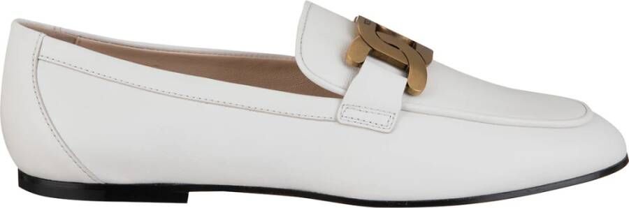 TOD'S Suède Loafers White Dames