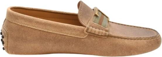 TOD'S Suède Mocassins Beige Heren