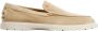 TOD'S Suede Moccasin Slipper Schoenen Beige Heren - Thumbnail 1