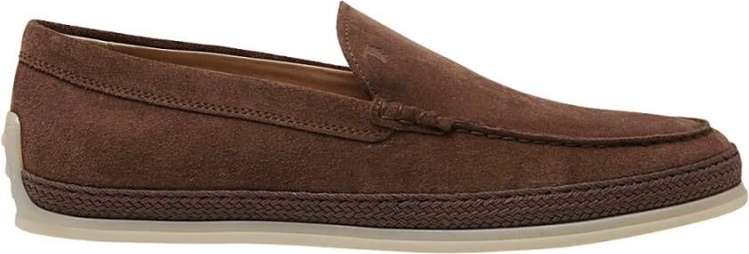 TOD'S Suède Mocins Brown Heren