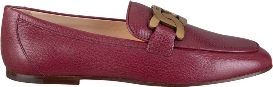 TOD'S Suède Pantoffels Red Dames