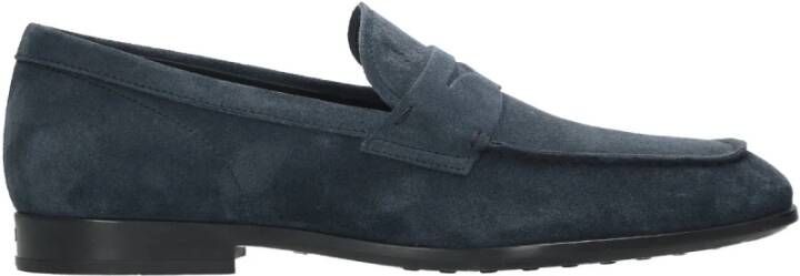 TOD'S Suède sandalen met monogramdetail Blue Heren