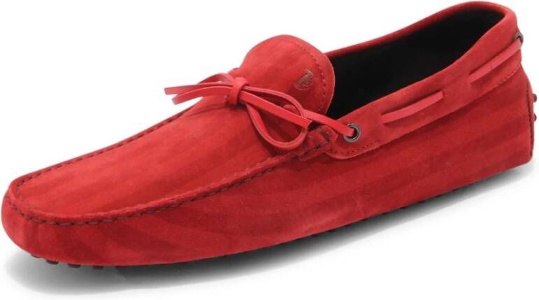 Tod's Suède Strepen Loafer Made in Italy