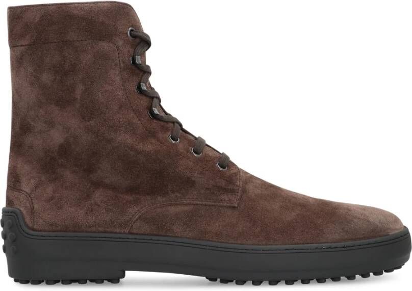 Tod's Suède Veterschoenen enkellaarsjes
