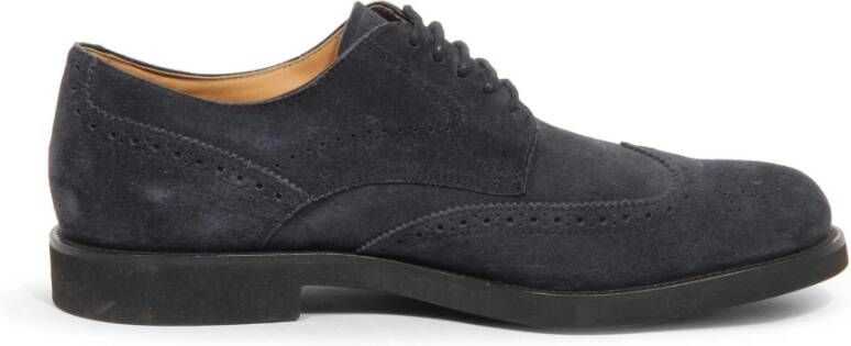 Tod's Suède veterschoenen met rubberen zool