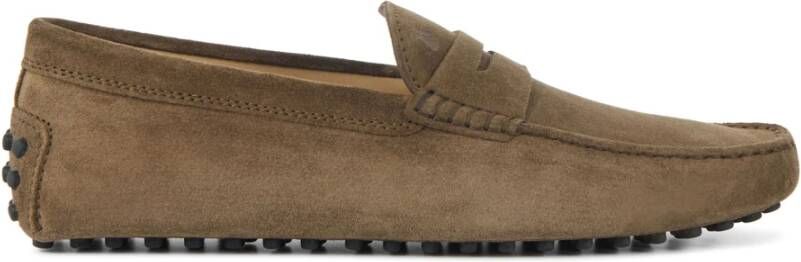 TOD&apos;S Mocassins Heren Xxm64c00640 Maat: 43 5 Materiaal: Suède Kleur: Taupe