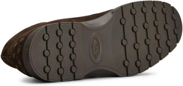 Tod's Bruine Suède Enkellaarzen met Elastische Veters - Foto 6