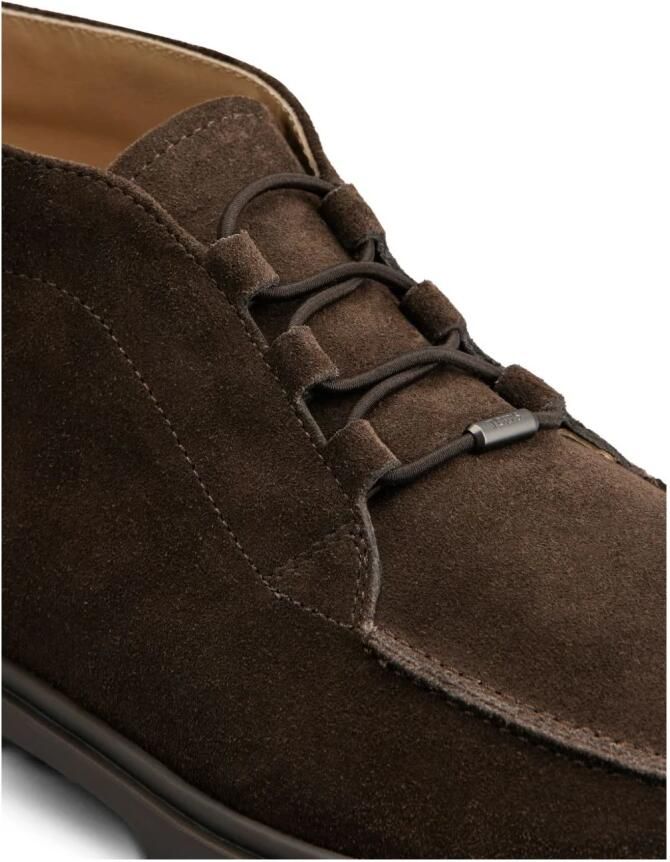 Tod's Bruine Suède Enkellaarzen met Elastische Veters - Foto 2