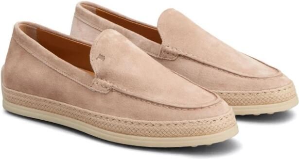 Tod's Beige Leren Instap Platte Schoenen - Foto 2
