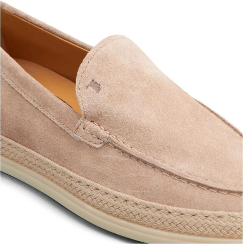 Tod's Beige Leren Instap Platte Schoenen - Foto 5
