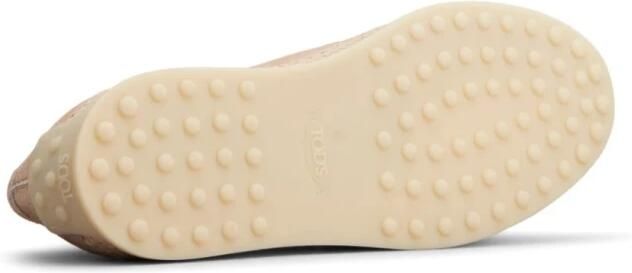 Tod's Beige Leren Instap Platte Schoenen - Foto 4