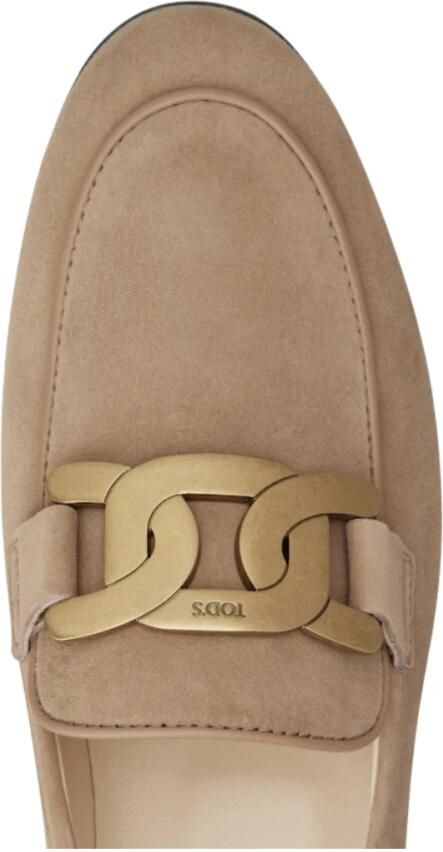 Tod's Beige Platte Schoenen Stijlvol Comfortabel