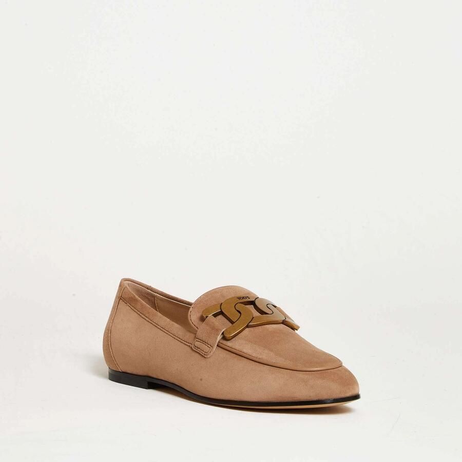 Tod's Beige Suède Mocassins Loafer Schoenen - Foto 2