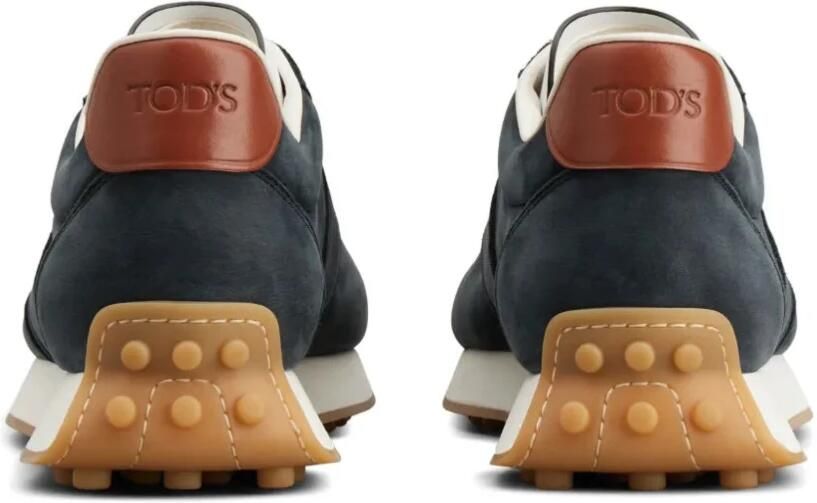 Tod's Blauw Leren Casual Platte Sneakers