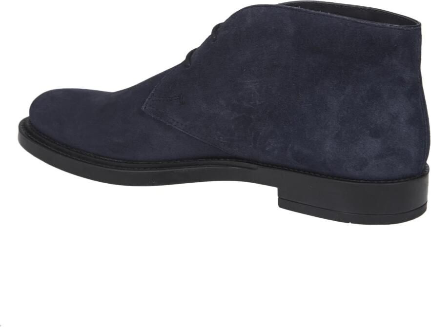 Tod's Blauwe Suède Enkellaars met 3cm Hak - Foto 2