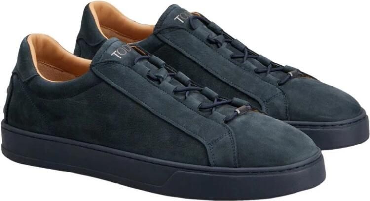 Tod's Blauwe Suède Sneakers met Rubberen Zool - Foto 2