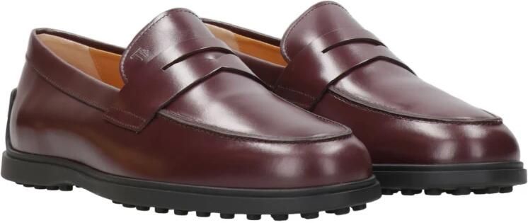 Tod's Bordeaux Leren Sandalen met Masker