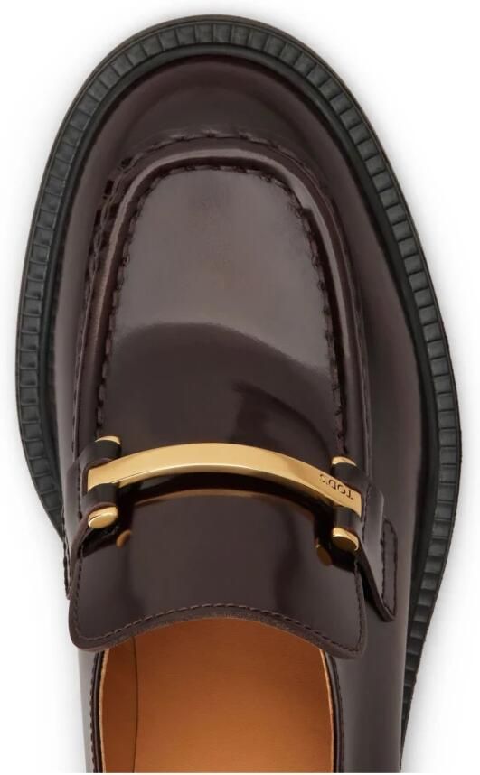 Tod's Bordeaux Platte Schoenen