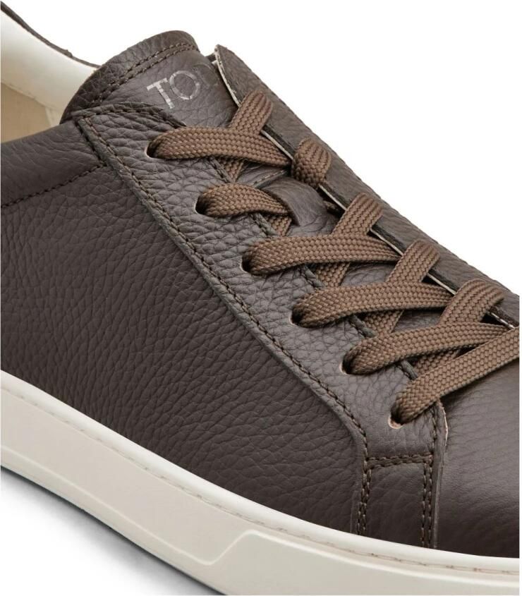 Tod's Bruin Zijde Nylon Sneakers
