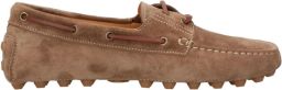 Tod's Bruine leren sandalen met monogramafdruk