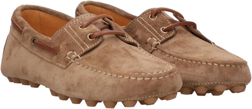 Tod's Bruine leren sandalen met monogramafdruk - Foto 3