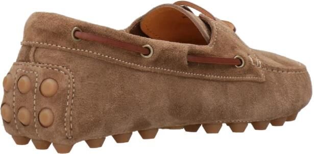 Tod's Bruine leren sandalen met monogramafdruk - Foto 4