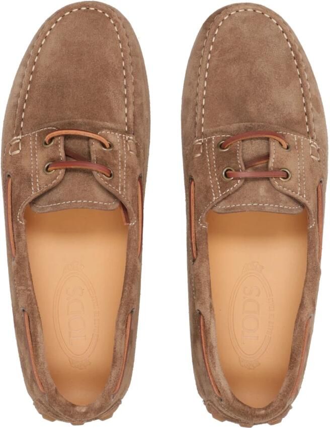 Tod's Bruine leren sandalen met monogramafdruk - Foto 2