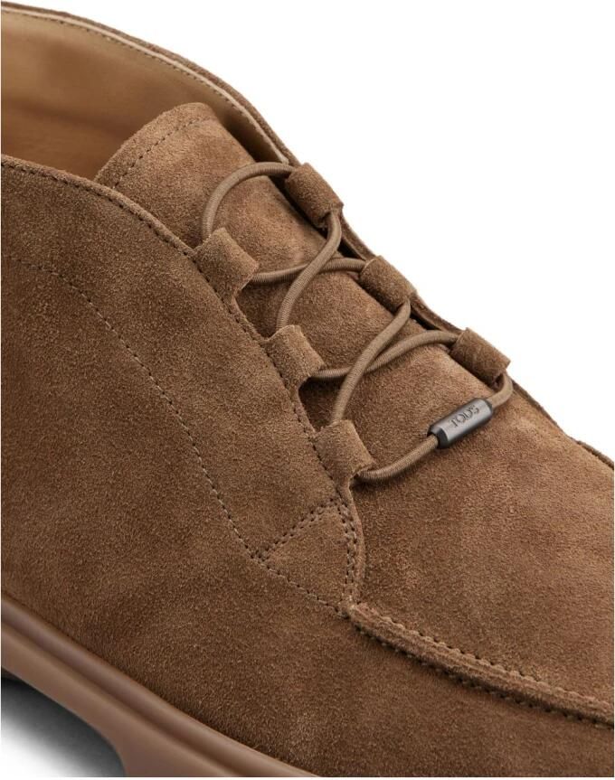 Tod's Bruine Suède Veterschoenen