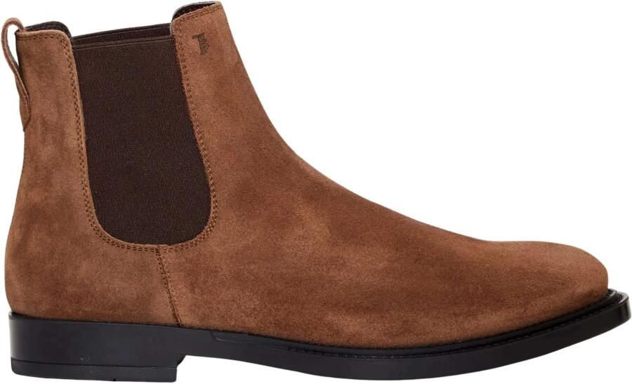 Tod's Bruine Suède Enkellaarzen - Foto 3