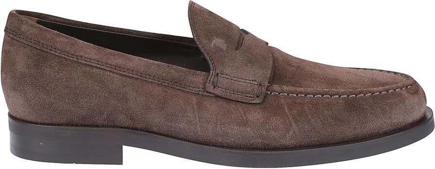Tod's Bruine Suède Loafers
