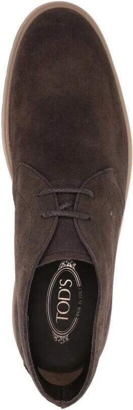 Tod's Bruine Suède Veterschoenen