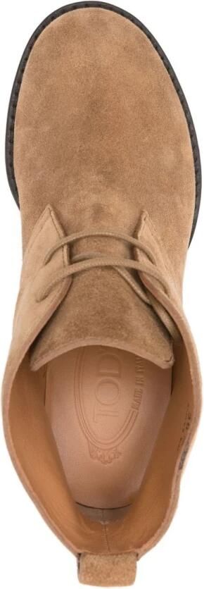 Tod's Bruine Suède Veterschoenen