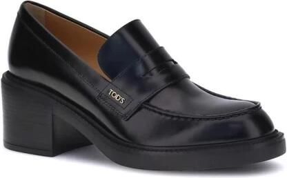 Tod's Chunky Heel Leren Loafers