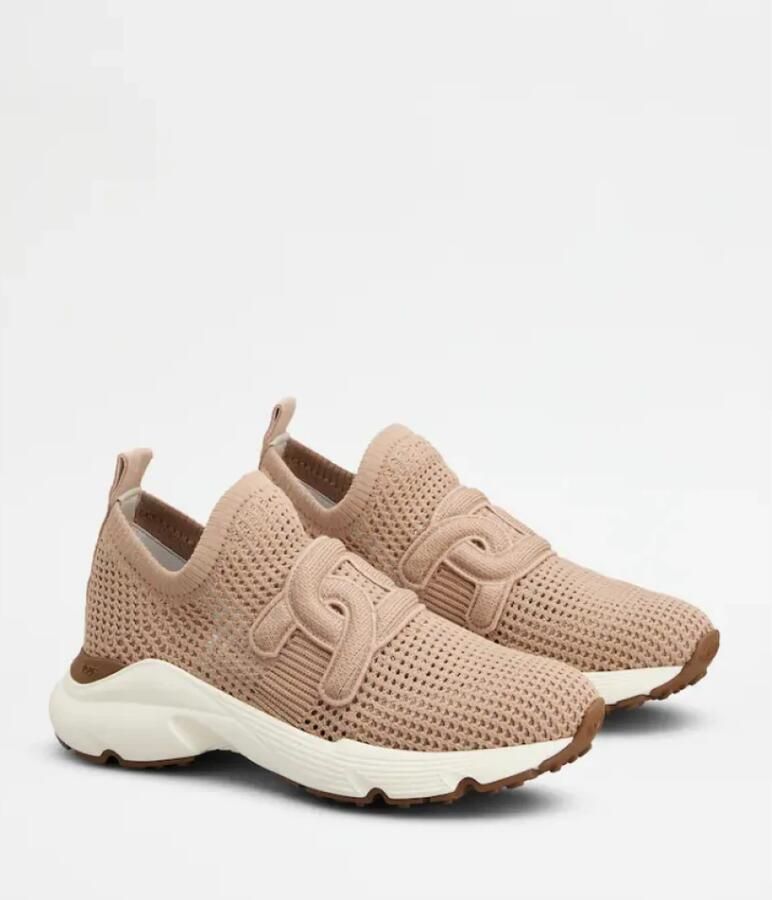 Tod's Chunky Sole Slip-On Gebreide Sneakers