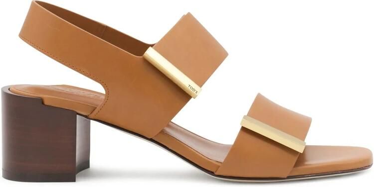 Tod's Cognac Bruin Slingback Hakken Open Teen