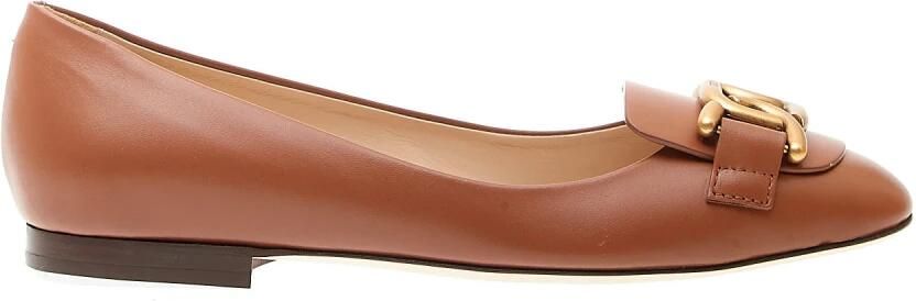 Tod's Dames Ballerina's Schoenen Bruin Ss25