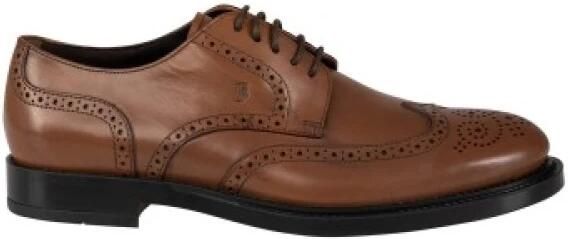 Tod's Derby van glad leer met brogue-details