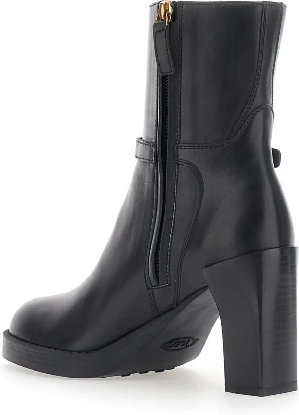 Tod's Enkellaarzen met rubberen zool en 5 cm hak zwart dames - Foto 2