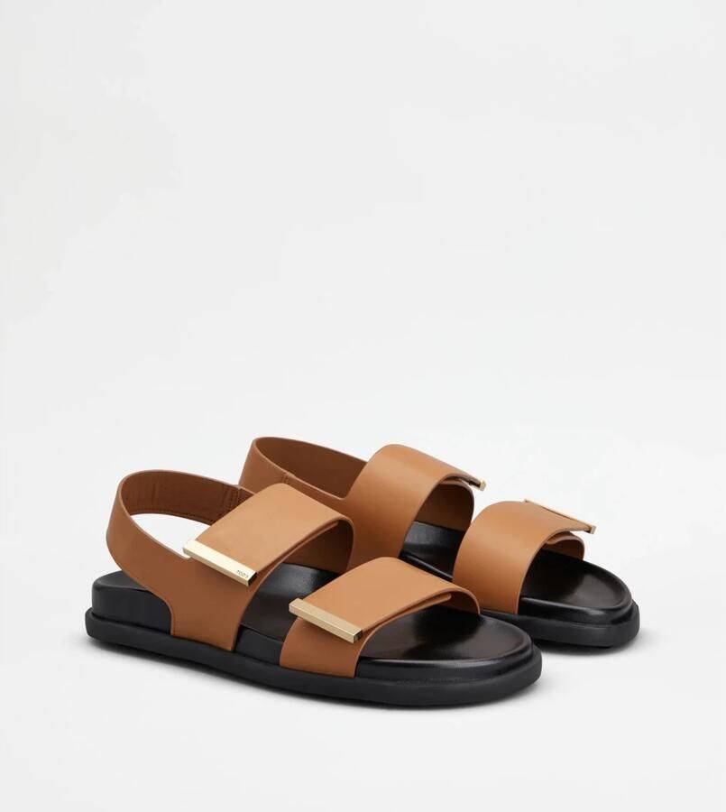 Tod's Footbed+Gomma 68K Fasce Term.Met Sandaal - Foto 3