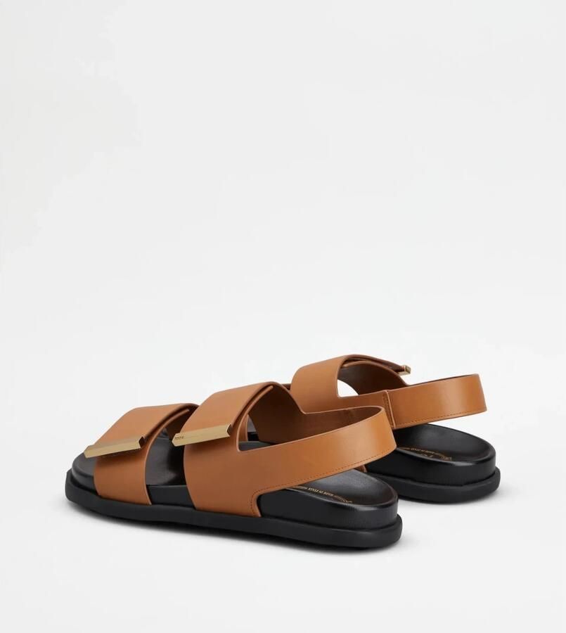 Tod's Footbed+Gomma 68K Fasce Term.Met Sandaal - Foto 4